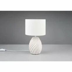 Lampes En Tissu-Luminaires Reality Melva Lampe à poser Blanc, 1 lumière