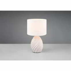 Lampes En Tissu-Luminaires Reality Melva Lampe à poser Blanc, 1 lumière