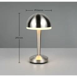 Luminaires Reality Mendorez Lampe à poser LED Nickel mat, 1 lumière* Éclairage Led