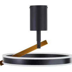 Lampes Industrielles-Luminaires Brilliant Merida Plafonnier LED Noir, 1 lumière, Télécommandes