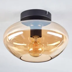 hofstein Mertola Plafonnier Ambre, 1 lumière