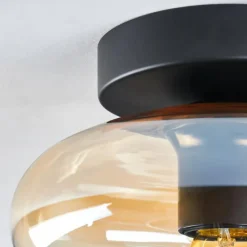 hofstein Mertola Plafonnier Ambre, Clair, 1 lumière