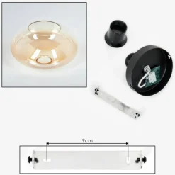 hofstein Mertola Plafonnier Ambre, Clair, 1 lumière