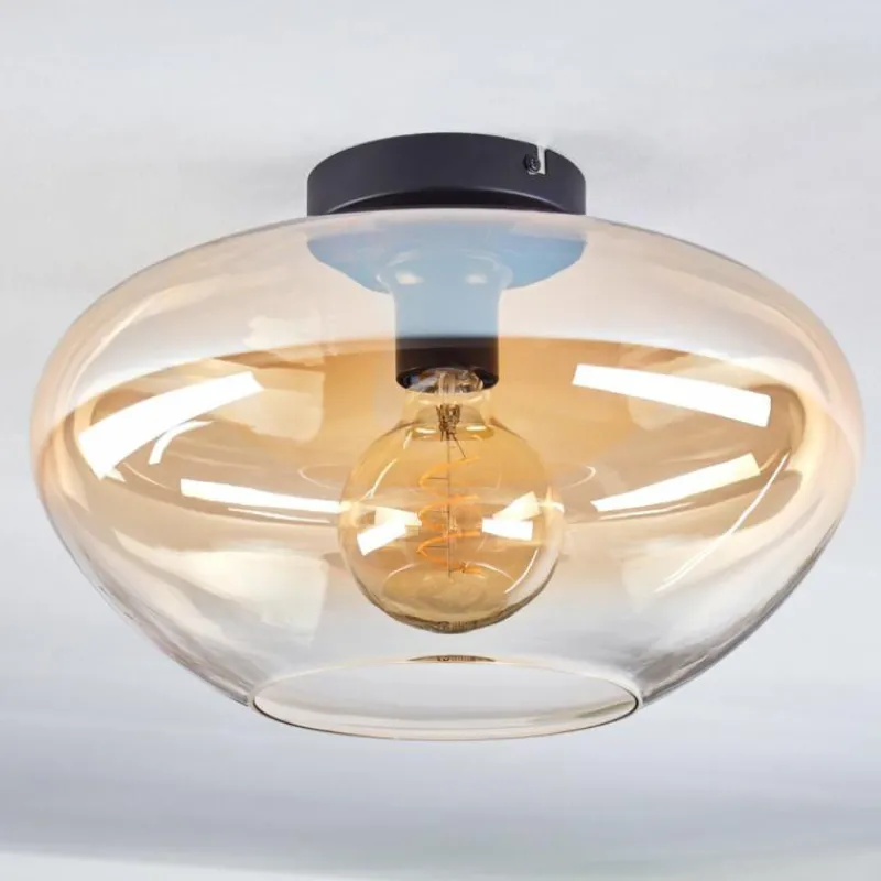 hofstein Mertola Plafonnier Ambre, Clair, 1 lumière