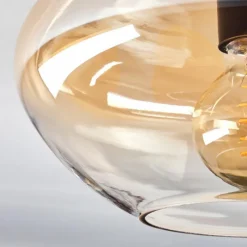 hofstein Mertola Plafonnier Ambre, Clair, 1 lumière