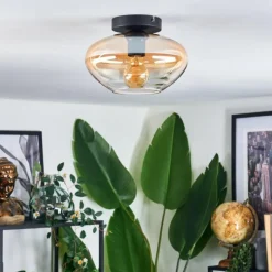 hofstein Mertola Plafonnier Ambre, Clair, 1 lumière