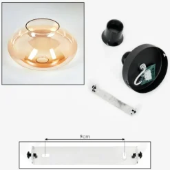 hofstein Mertola Plafonnier Ambre, Clair, 1 lumière