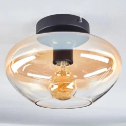 hofstein Mertola Plafonnier Ambre, Clair, 1 lumière