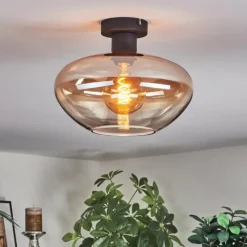 hofstein Mertola Plafonnier Ambre, Clair, 1 lumière