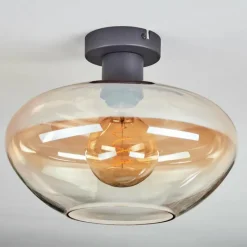 hofstein Mertola Plafonnier Ambre, Clair, 1 lumière