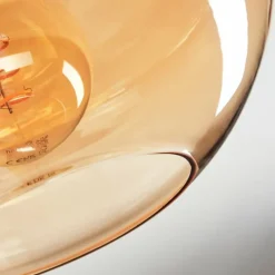 hofstein Mertola Plafonnier Ambre, 1 lumière