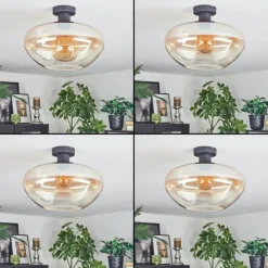 hofstein Mertola Plafonnier Ambre, Clair, 1 lumière