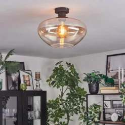 hofstein Mertola Plafonnier Ambre, Clair, 1 lumière