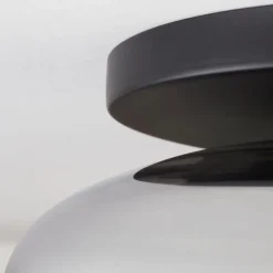 hofstein Mertola Plafonnier, Boule lumineuse Fumé, 1 lumière