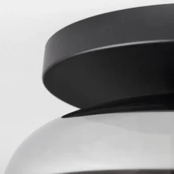 hofstein Mertola Plafonnier, Boule lumineuse Fumé, 1 lumière