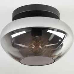 hofstein Mertola Plafonnier, Boule lumineuse Fumé, 1 lumière