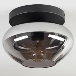 hofstein Mertola Plafonnier, Boule lumineuse Fumé, 1 lumière