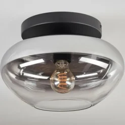 hofstein Mertola Plafonnier, Boule lumineuse Clair, Fumé, 1 lumière