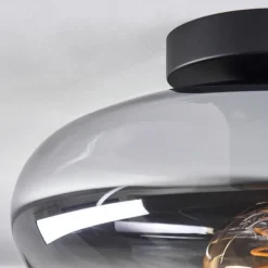 Suspension Verre Fumé-hofstein Mertola Plafonnier Clair, Fumé, 1 lumière