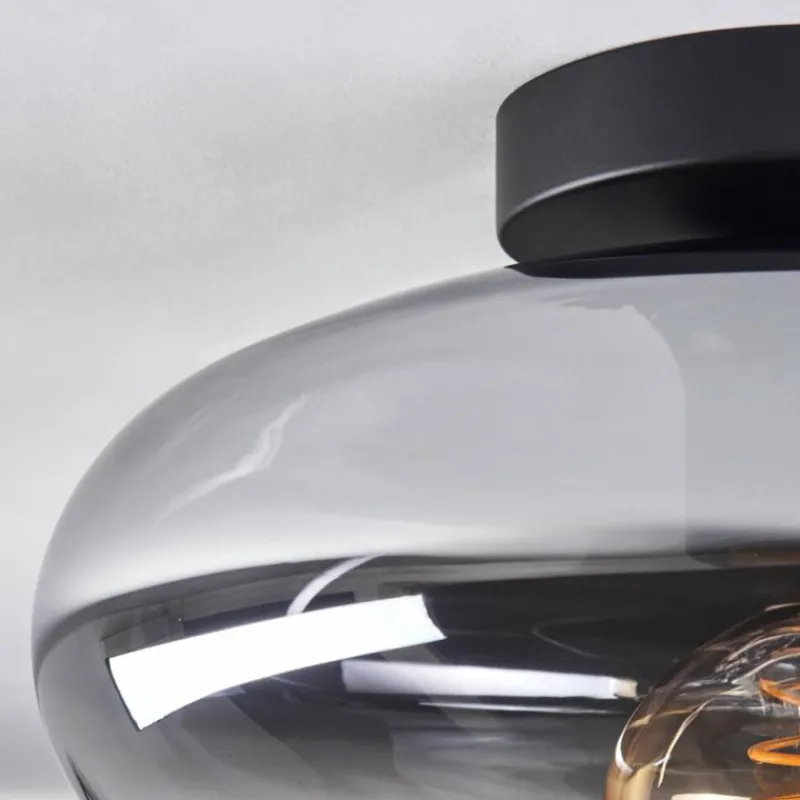 Suspension Verre Fumé-hofstein Mertola Plafonnier Clair, Fumé, 1 lumière