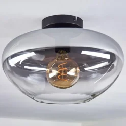 hofstein Mertola Plafonnier Clair, Fumé, 1 lumière