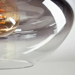 Suspension Verre Fumé-hofstein Mertola Plafonnier Clair, Fumé, 1 lumière