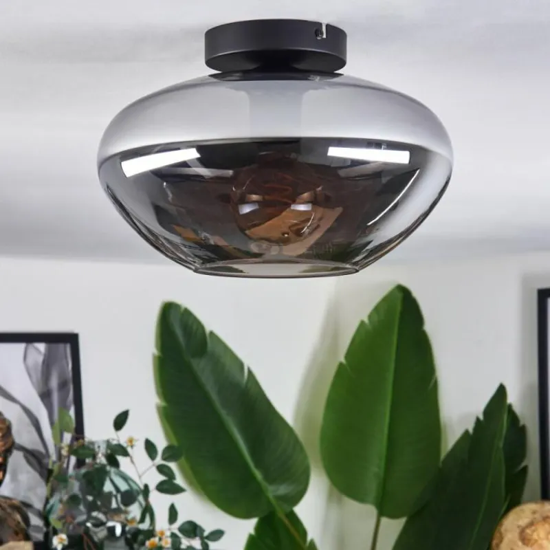 Suspension Verre Fumé-hofstein Mertola Plafonnier Fumé, 1 lumière