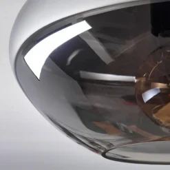 Suspension Verre Fumé-hofstein Mertola Plafonnier Fumé, 1 lumière