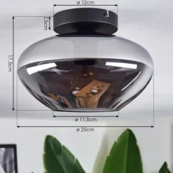 hofstein Mertola Plafonnier Fumé, 1 lumière