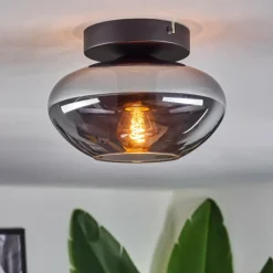 hofstein Mertola Plafonnier Fumé, 1 lumière
