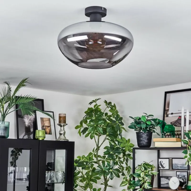 hofstein Mertola Plafonnier Fumé, 1 lumière