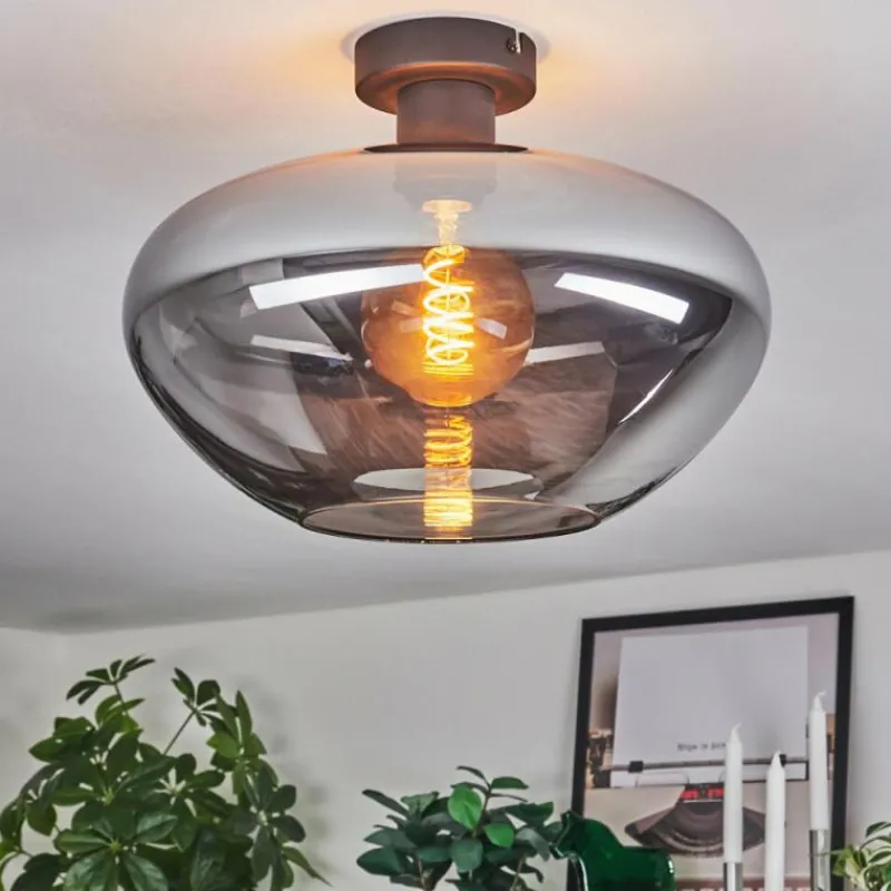 hofstein Mertola Plafonnier Fumé, 1 lumière