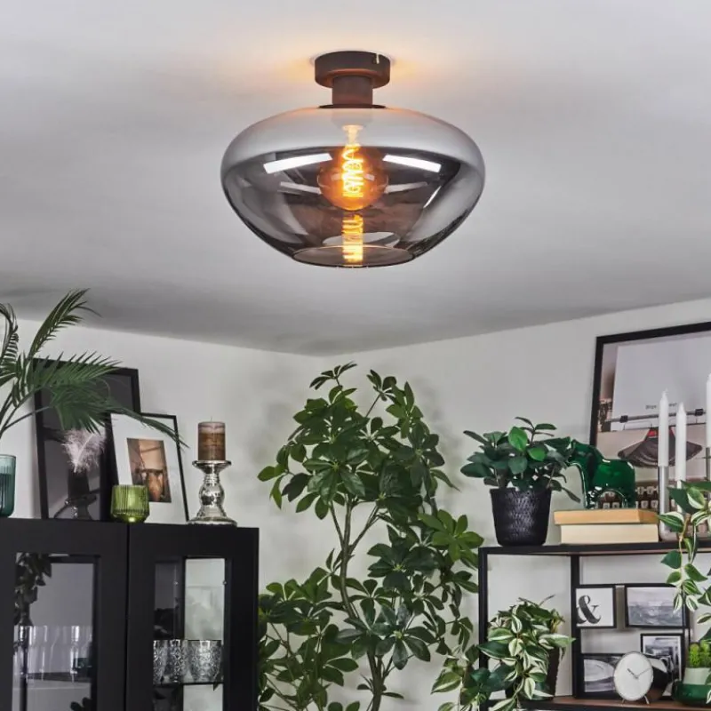 hofstein Mertola Plafonnier Fumé, 1 lumière