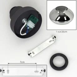 hofstein Mertola Plafonnier Fumé, 1 lumière