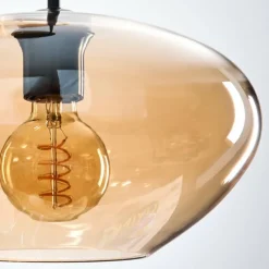 hofstein Mertola Suspension, Boule lumineuse Noir, 5 lumières