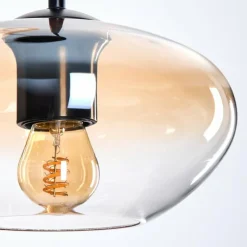 hofstein Mertola Suspension, Boule lumineuse Noir, 3 lumières