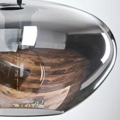 hofstein Mertola Suspension, Boule lumineuse Noir, 3 lumières