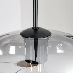 hofstein Mertola Suspension, Boule lumineuse Noir, 3 lumières