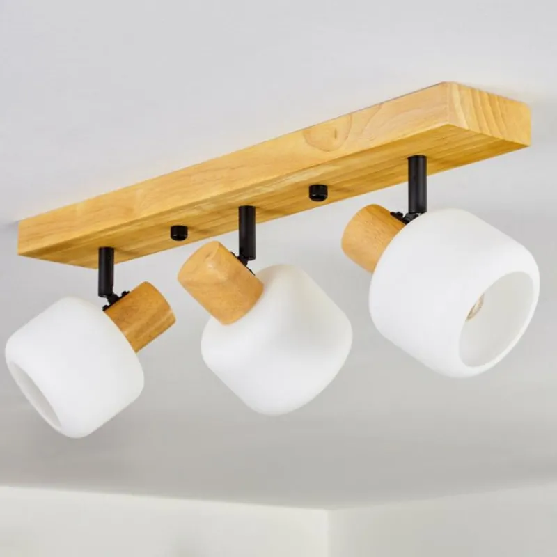 Luminaires Scandinaves-hofstein Miguas Plafonnier Chrome, Écru, Noir, 3 lumières