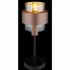 Luminaires Globo Lighting Milley Lampe à poser Noir, 1 lumière