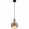 Luminaires Globo Lighting Milley Suspension Noir, 1 lumière