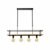 Luminaires Scandinaves-Luminaires Lucide MILONGA Suspension Noir, 4 lumières