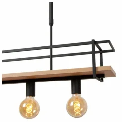 Luminaires Scandinaves-Luminaires Lucide MILONGA Suspension Noir, 4 lumières