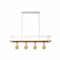 Luminaires Scandinaves-Luminaires Lucide MILONGA Suspension Blanc, 4 lumières