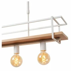 Luminaires Scandinaves-Luminaires Lucide MILONGA Suspension Blanc, 4 lumières