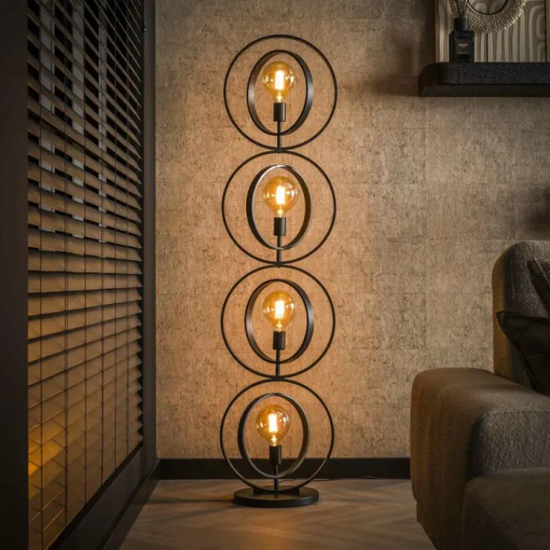 hofstein Mirandola Lampadaire Anthracite, 4 lumières* Lampadaires Et Lampes Sur Pied