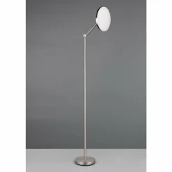 Luminaires Reality Mondello Lampadaire LED Nickel mat, 1 lumière* Lampadaires Et Lampes Sur Pied