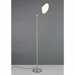 Luminaires Reality Mondello Lampadaire LED Nickel mat, 1 lumière* Lampadaires Et Lampes Sur Pied
