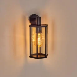 hofstein Monfanim Lampe murale d´extérieur Noir, 1 lumière