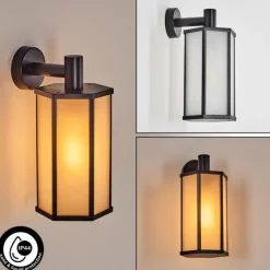 hofstein Monfanim Lampe murale d´extérieur Noir, 1 lumière